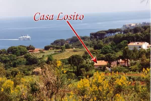 Studio-Appartment In Landhaus Mit Meerblick Porto Azzurro Buitenkant foto